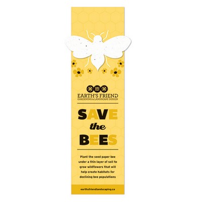 Save The Bees Plantable Bee Bookmarks